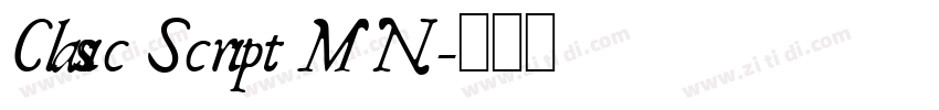 Classic Script MN字体转换